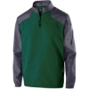 Custom Mens Raider Quarter-Zip Jacket Carbon Print/ Forest