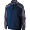 Custom Mens Raider Quarter-Zip Jacket Carbon Print/ Navy