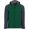 Custom Mens Raider Hooded Soft Shell Jacket Carbon Print/ Forest