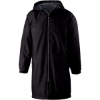 Custom Mens Conquest Long Length Hooded Jacket Black
