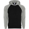 Custom Mens Athletic Fleece Banner Hooded Sweatshirt Black/ Athletic Heather