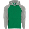 Custom Mens Athletic Fleece Banner Hooded Sweatshirt Kelly/ Athletic Heather