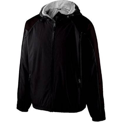 Custom Youth Homefield Hooded Jacket Black