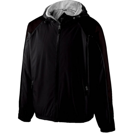Custom Youth Homefield Hooded Jacket Black