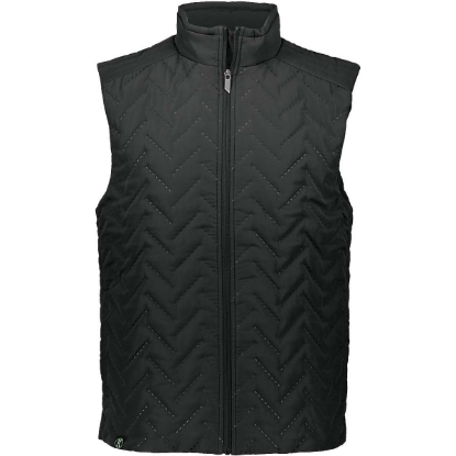 Custom Mens Repreve® Eco Quilted Vest Black