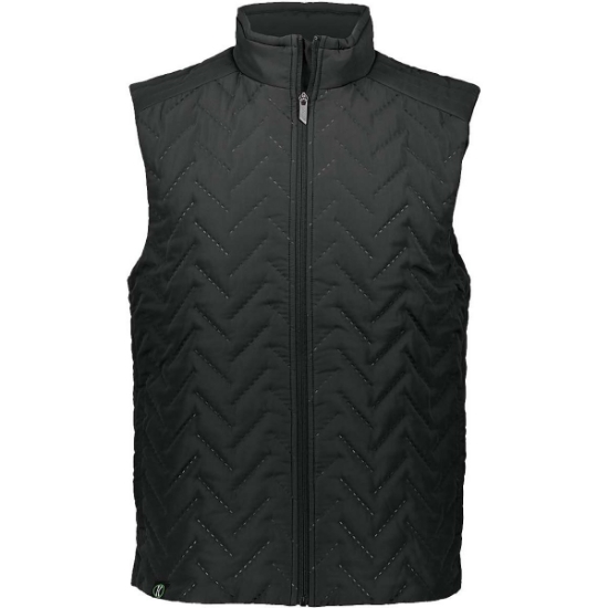 Custom Mens Repreve® Eco Quilted Vest Black