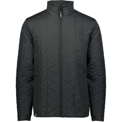 Custom Mens Repreve® Eco Quilted Jacket Black