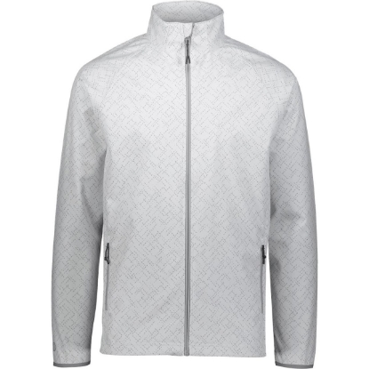Custom Mens Featherlight Soft Shell Jacket Arctic Haze Print