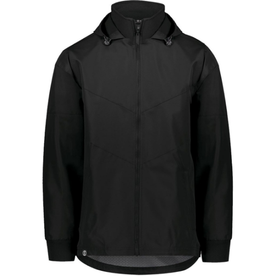 Custom Mens Potomac Hooded Jacket Black