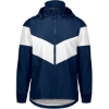Custom Mens Potomac Hooded Jacket Navy/ White