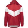 Custom Mens Potomac Hooded Jacket Scarlet/ White