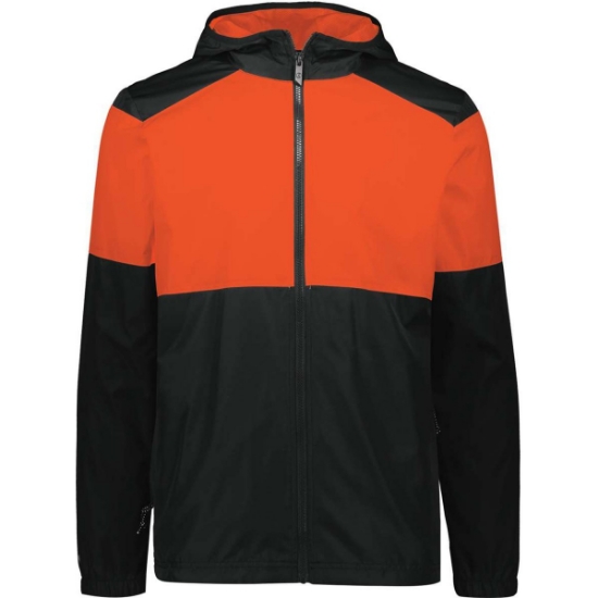 Custom Mens SeriesX Hooded Jacket Black/ Orange