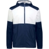 Custom Mens SeriesX Hooded Jacket Navy/ White