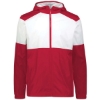 Custom Mens SeriesX Hooded Jacket Scarlet/ White