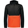 Custom Mens Packable Quarter-Zip Jacket Black/ Orange