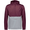 Custom Mens Packable Quarter-Zip Jacket Maroon/ Athletic Grey