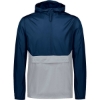 Custom Mens Packable Quarter-Zip Jacket Navy/ Athletic Grey