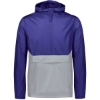 Custom Mens Packable Quarter-Zip Jacket Purple/ Athletic Grey