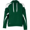 Custom Unisex Athletic Fleece Prospect Hooded Sweatshirt Forest/ White