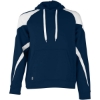 Custom Unisex Athletic Fleece Prospect Hooded Sweatshirt Navy/ White