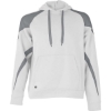 Custom Unisex Athletic Fleece Prospect Hooded Sweatshirt White/ Charcoal Heather