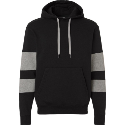 Custom Unisex Jackson Way Hooded Sweatshirt Black/ Charcoal Heather