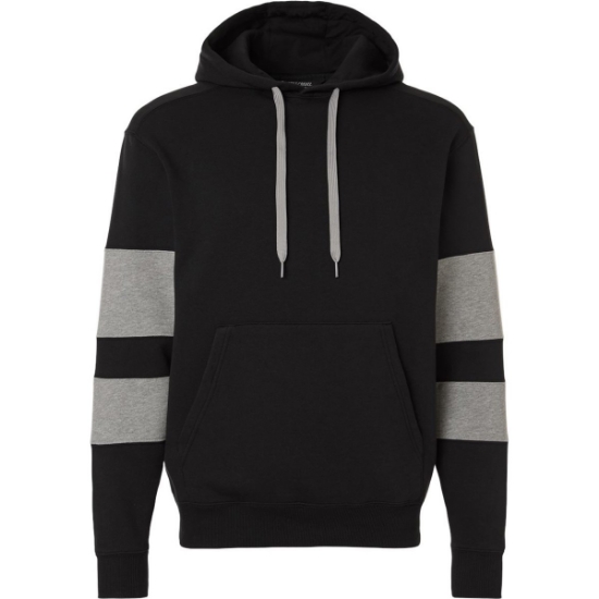 Custom Unisex Jackson Way Hooded Sweatshirt Black/ Charcoal Heather