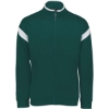 Custom Mens Limitless Full-Zip Jacket Dark Green/ White/ Dark Green