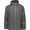 Custom Mens Packable Hooded Jacket Carbon