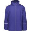 Custom Mens Packable Hooded Jacket Purple
