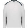 Custom Mens Clubhouse Quarter-Zip Pullover White/ Graphite