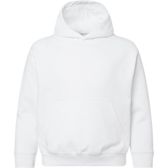 Custom Youth Hoodie Sweatshirt White