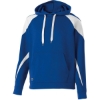 Custom Youth Prospect Athletic Fleece Hooded Sweatshirt Royal/ White