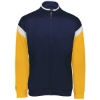 Custom Youth Limitless Full-Zip Jacket Navy/ White/ Gold