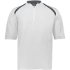 Custom Youth Clubhouse Short Sleeve Quarter-Zip Pullover White/ Graphite
