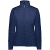 Custom Womens Repreve® Eco Quilted Jacket Navy