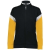 Custom Womens Limitless Full-Zip Jacket Black/ White/ Gold