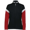 Custom Womens Limitless Full-Zip Jacket Black/ White/ Scarlet