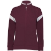 Custom Womens Limitless Full-Zip Jacket Maroon/ White/ Maroon