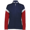 Custom Womens Limitless Full-Zip Jacket Navy/ White/ Scarlet