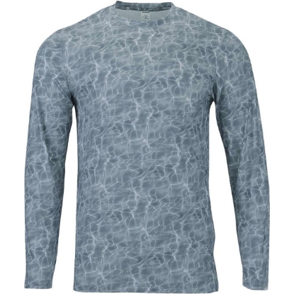 Custom Mens Belize Sublimated Long Sleeve T-Shirt Dark Water