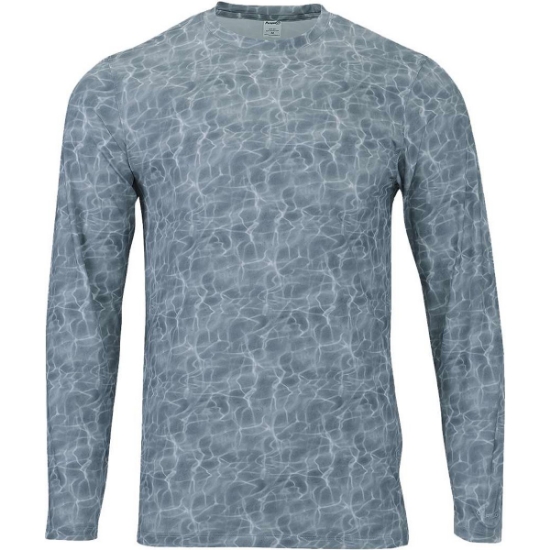 Custom Mens Belize Sublimated Long Sleeve T-Shirt Dark Water