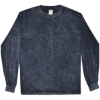 Custom Unisex Mineral Wash Long Sleeve T-Shirt Mineral Navy