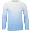 Custom Mens Maui Performance Long Sleeve T-Shirt Blue Mist