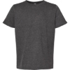 Custom Youth Fine Jersey T-Shirt Heather Charcoal