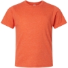 Custom Youth Fine Jersey T-Shirt Heather Orange