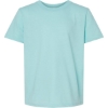 Custom Youth Fine Jersey T-Shirt Heather Purist Blue
