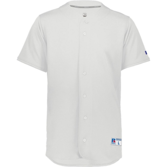 Custom Unisex Five Tool Full-Button Front Baseball Jersey White