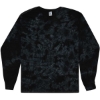 Custom Unisex Crystal Wash Long Sleeve T-Shirt Crystal Black