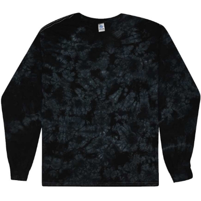 Custom Unisex Crystal Wash Long Sleeve T-Shirt Crystal Black